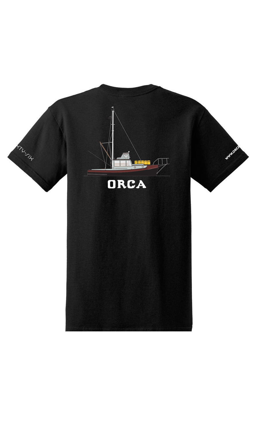 Orca Adult Black Short Sleeved Shirt