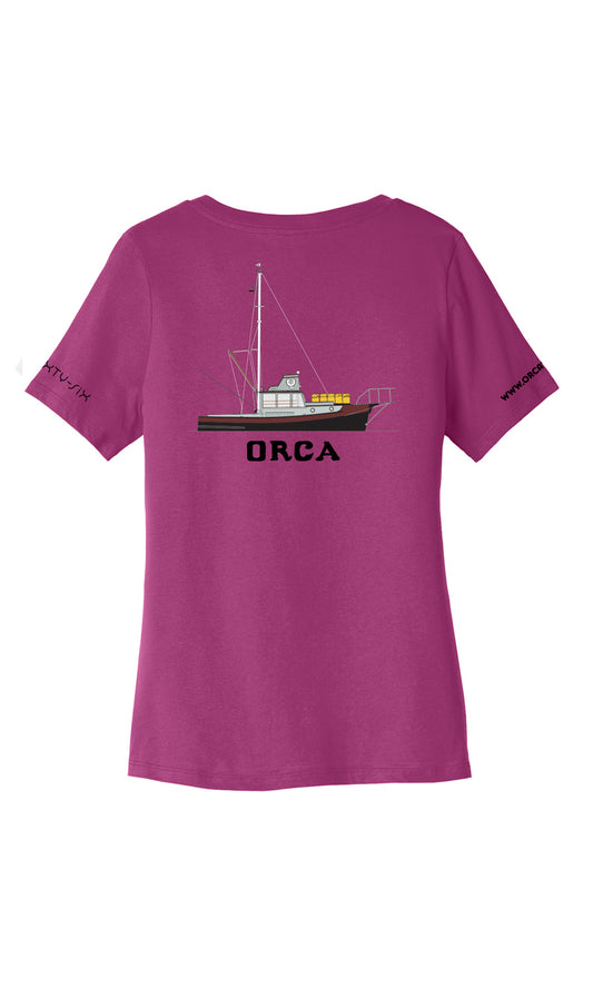 Women's V-Neck Orca T-Shirt