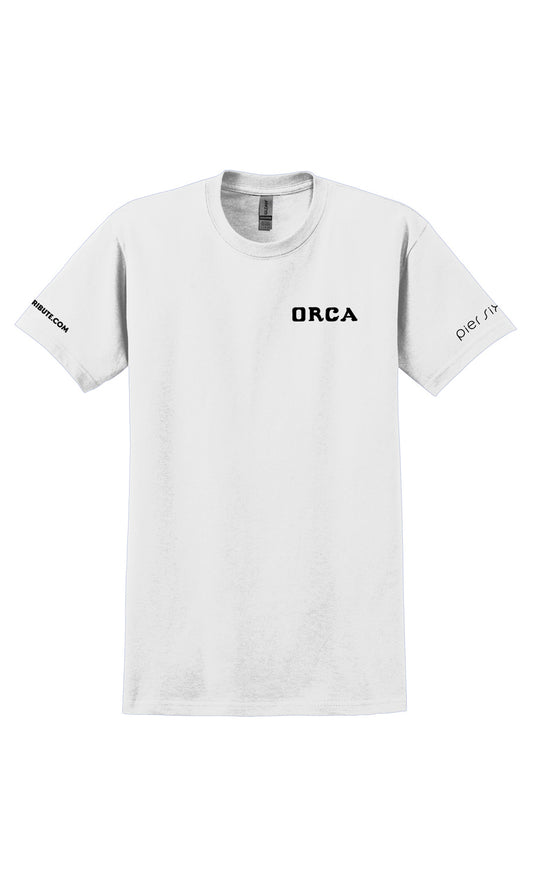 Orca Adult White Short Sleeved Shirt